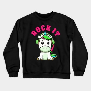 Rock it Unicorn Crewneck Sweatshirt